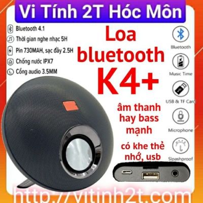Loa Bluetooth K4 + Kiêm Pin Dự Phòng Nghe Nhạc Trên 10 Tiếng - Âm Thanh Cực hay