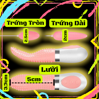 Lưỡi Rung Crazy Tongue Kèm Trứng Rung | Lưỡi Rung Tình Yêu | Trứng Rung 2 Đầu | Máy Massage Người Lớn | Đồ Chơi Tình Yêu | Hàng Cao Cấp | Êm Ái | Kích Thích | Giao Kín Đáo | Chính Hãng | Giá Tốt | Vi Tính Hóc Môn