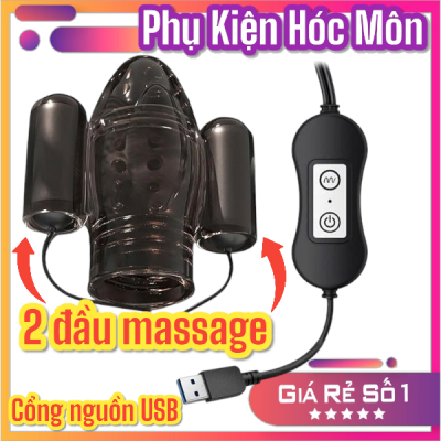 Máy massage nam giới đa năng | Máy massage dương vật 2 đầu rung | Dụng cụ chăm sóc sức khỏe | Rung hai đầu tiện lợi | Sạc cổng USB hiện đại | Phụ kiện thư giãn cá nhân | Vi Tính Hóc Môn