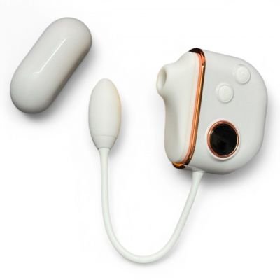 Máy rung 2 in 1 ngụy trang Tai Nghe Airpod, mút ti| Trứng Rung 2 in 1 mút , trứng tròn | Máy rung mini | Sextoy nữ | Đồ chơi người lớn | Máy rung kích thích | Thiết bị thư giãn | Vi Tính Hóc Môn