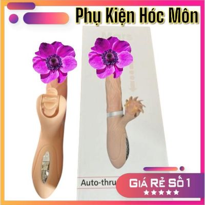 Máy rung Cầm Tay Rung Thụt Toả Nhiệt Cao Cấp Kết Hợp Lưỡi Liếm Siêu Mềm - Vibrator Evo mars - sextoy cho nữ