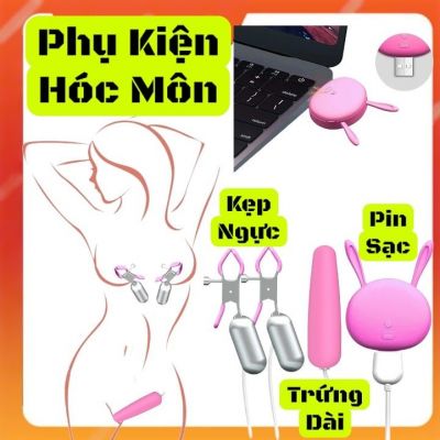 Máy Rung Núm Vú | Kẹp Đầu Ti Kèm Trứng Dài | Siêu Kích Thích Cực Đỉnh | Hàng Cao Cấp | Vi Tính Hóc Môn | Đồ Chơi Tình Yêu Hóc Môn