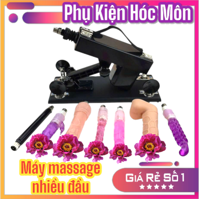 Máy Thủ Dâm Đa Năng | Machine Gun Nhiều Đầu | Gắn Bàn Tiện Lợi | Dành Cho Cặp Đôi | Đa Chế Độ Rung | Vi Tính Hóc Môn
