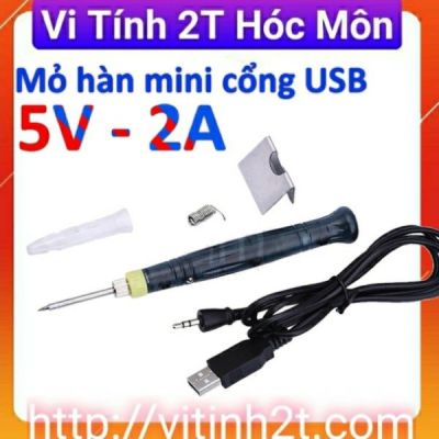 Mỏ Hàn Nhiệt Mini 5V-8W 400°C Dùng Nguồn USB Siêu Tiện Dụng