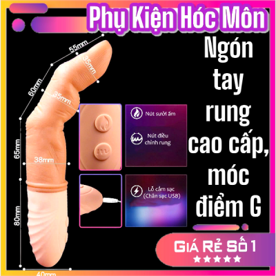 Ngón tay rung cao cấp, móc điểm G