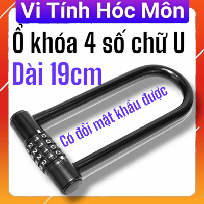 Ổ KHÓA 4 SỐ GỌNG DÀI 19X7CM