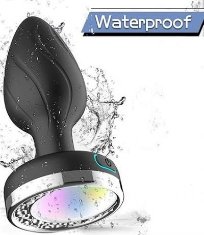 Phích Cắm Hậu Môn Silicone 10 Chế Độ Rung | Đèn Led Đổi Màu | Có Remote Điều Khiển | Đồ Chơi Tình Yêu | Vi Tính Hóc Môn