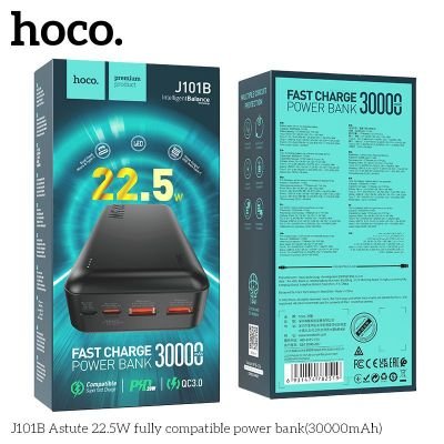 (có VAT) Pin Sạc Dự Phòng Hoco J101B 30000mAh Chính Hãng | Dung Lượng Lớn | Sạc Nhanh Ổn Định | An Toàn Pin | Giá Tốt | Vi Tính Hóc Môn | Hoco Hóc Môn