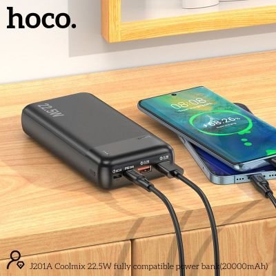 (CÓ VAT) Pin Sạc Dự Phòng Hoco J201A 20000mAh | Pin Dung Lượng Cao | Sạc Nhanh An Toàn | Chính Hãng Hoco | Giá Tốt | Bền Bỉ | Dùng Cho Điện Thoại | Tablet | Du Lịch | Công Tác | Phụ Kiện Công Nghệ |PIN Hóc Môn
