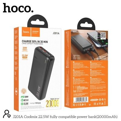 (CÓ VAT) Pin Sạc Dự Phòng Hoco J201A 20000mAh | Pin Dung Lượng Cao | Sạc Nhanh An Toàn | Chính Hãng Hoco | Giá Tốt | Bền Bỉ | Dùng Cho Điện Thoại | Tablet | Du Lịch | Công Tác | Phụ Kiện Công Nghệ |PIN Hóc Môn