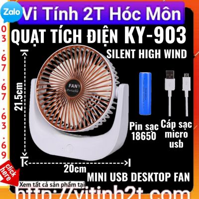 Quạt tích điện KY-903 Mini Usb Desktop Fan