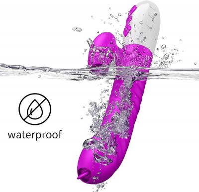 Rabbit Vibrator 9 Speeds | Dương vật giả FOX rung thụt phát nhiệt | Có lưỡi liếm kích thích | Silicone mềm cao cấp | Công nghệ xoay – thụt 4D | Máy rung thỏ màu tím Purple | Đồ Chơi Tình Yêu | Kích thích điểm G – A | Rung mạnh – êm | Sạc nhanh | Chính hãn