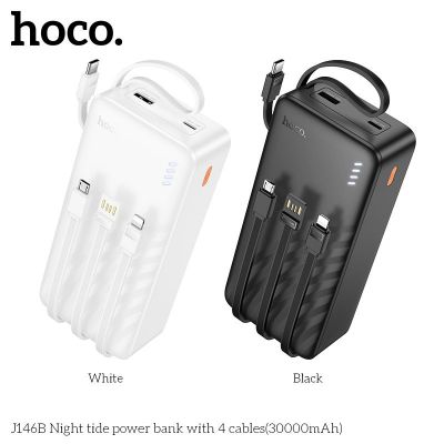Sạc Dự Phòng Hoco J146B 4 Dây 30000mAh | Pin Dung Lượng Lớn | Sạc Nhanh Tiện Lợi | Vi Tính Hóc Môn