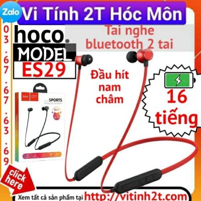 Hoco ES29 Pin 16H Tai nghe bluetooth thể thao choàng cổ Hoco ES29 Graceful Wireless 5.0 - Nghe nhạc và đàm thoại 16H liên tục