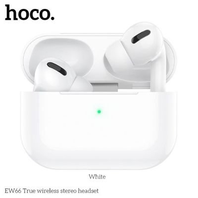 Tai nghe Bluetooth V5.3 Hoco EW66 | 2 Tai Có Dock Sạc | Nút Cao Su Êm Tai | Kiểu Dáng AirPods Pro | Âm Thanh Chính Hãng | Vi Tính Hóc Môn