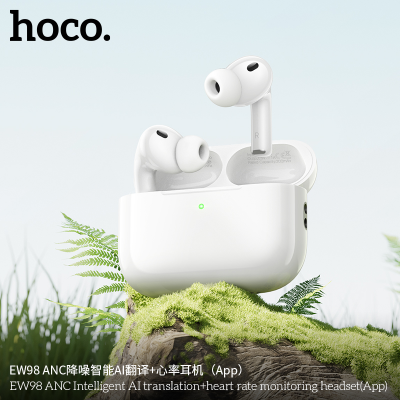 Tai nghe chống ồn Hoco EW98 ANC dịch thuật thông minh AI và theo dõi nhịp tim (App)