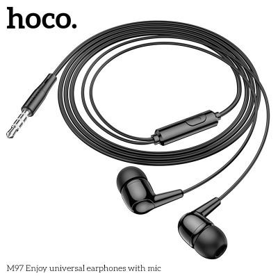 Tai nghe có dây Hoco M97 có mic đàm thoại | Âm thanh cực chuẩn | Jack cắm 3.5mm tương thích mọi thiết bị | Giá tốt | Vi Tính Hóc Môn