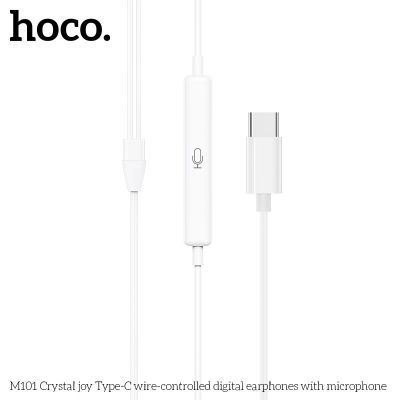 Tai nghe dây Hoco M101 Crystal joy Type-C