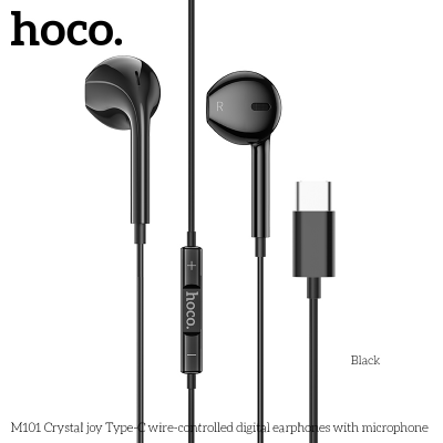 Tai nghe dây Hoco M101 Crystal joy Type-C