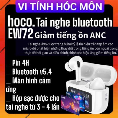 Tai nghe Hoco ew72 không dây chuẩn TWS ANC chống ồn xuyên âm bluetooth 5.4 màn hình cảm ứng