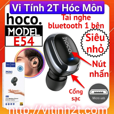 Tai nghe mini Hoco E54 âm thanh chất lượng, Bluetooth 5.0