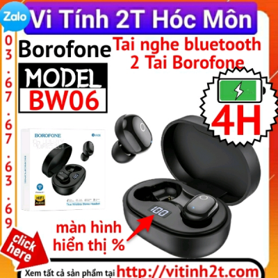 Tai Nghe Stereo Bluetooth 5.1 Không Dây BOROFONE BW06 TWS