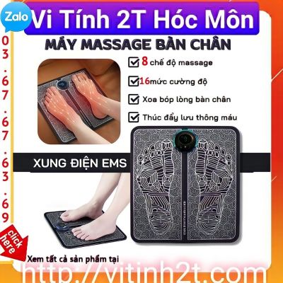 Thảm massage chân pin sạc xung điện trị liệu EMS - Công nghệ mới