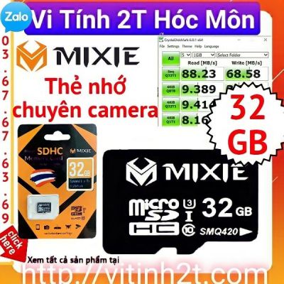 Thẻ nhớ 32gb Mixie chuyên camera thẻ nhớ chuyên camera