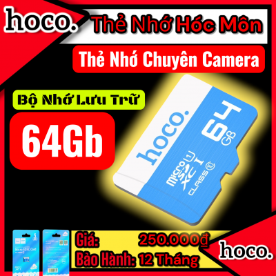 ( có Vat) Thẻ nhớ 64GB class 10 tốc độ cao - chính hãng Hoco - chuẩn MicroSD dùng cho điện thoại - camera ip - máy ảnh