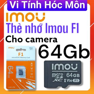 Thẻ nhớ microSD imou 64GB class 10, V30, tốc độ đọc up 75Mb/s, tốc độ ghi 35mb/s chuyên dùng camera wifi, laptop, điện thoại, máy quay