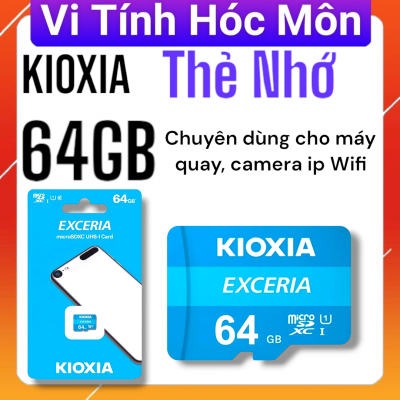 Thẻ nhớ MicroSD 64GB Kioxia Exceria chuyên dùng thiết bị quay, thẻ nhớ camera