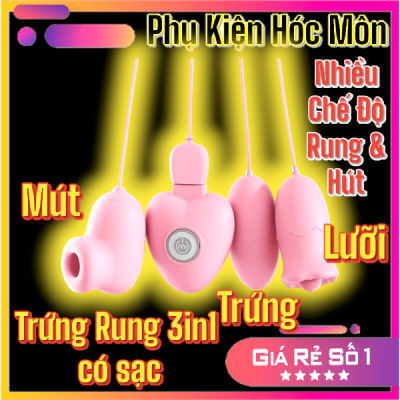 Trứng Rung Anki 3in1 Rung + Hút + Liếm | Trứng Rung Kết Hợp Lưỡi Liếm Bú Mút 3 in 1 Sạc USB | Wireless Vibrating Egg | Remote Control Love Egg | Bluetooth Vibrating Egg | Vibrating Bullet Egg | Wearable Vibrating Egg | Vi Tính Hóc Môn
