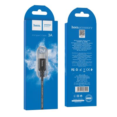 (USB -TYPE C) Cáp sạc nhanh 3A dài 2 mét Hoco X14 chính hãng Hóc Môn | Cáp Sạc Nhanh Hoco X14 | Dây Sạc 3A 2m Type-C | Phụ Kiện Điện Thoại | Shop Uy Tín | Giá Rẻ | Vi Tính Hóc Môn