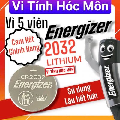 Vỉ 5 viên pin Energizer CR2032 chính hãng