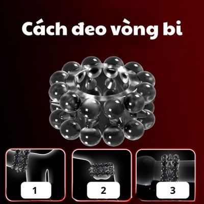Vòng Đeo Bi Kéo Dài Thời Gian Nong Bi Silicone 2 Tầng Male Semen Locking Reusable TPE Ring Spiked