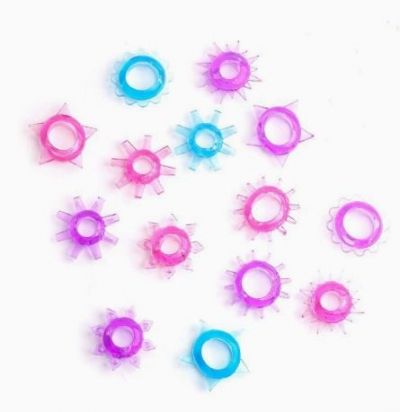 VÒNG ĐEO DƯƠNG VẬT CÓ GAI MỀM CHỐNG XUẤT TINH SỚM Snowflake Design Time-Delay Erection Ring