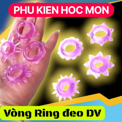 VÒNG ĐEO DƯƠNG VẬT CÓ GAI MỀM CHỐNG XUẤT TINH SỚM Snowflake Design Time-Delay Erection Ring