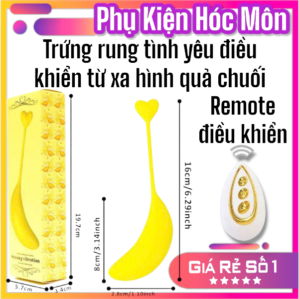 Trứng rung tình yêu điều khiển từ xa hình quả chuối