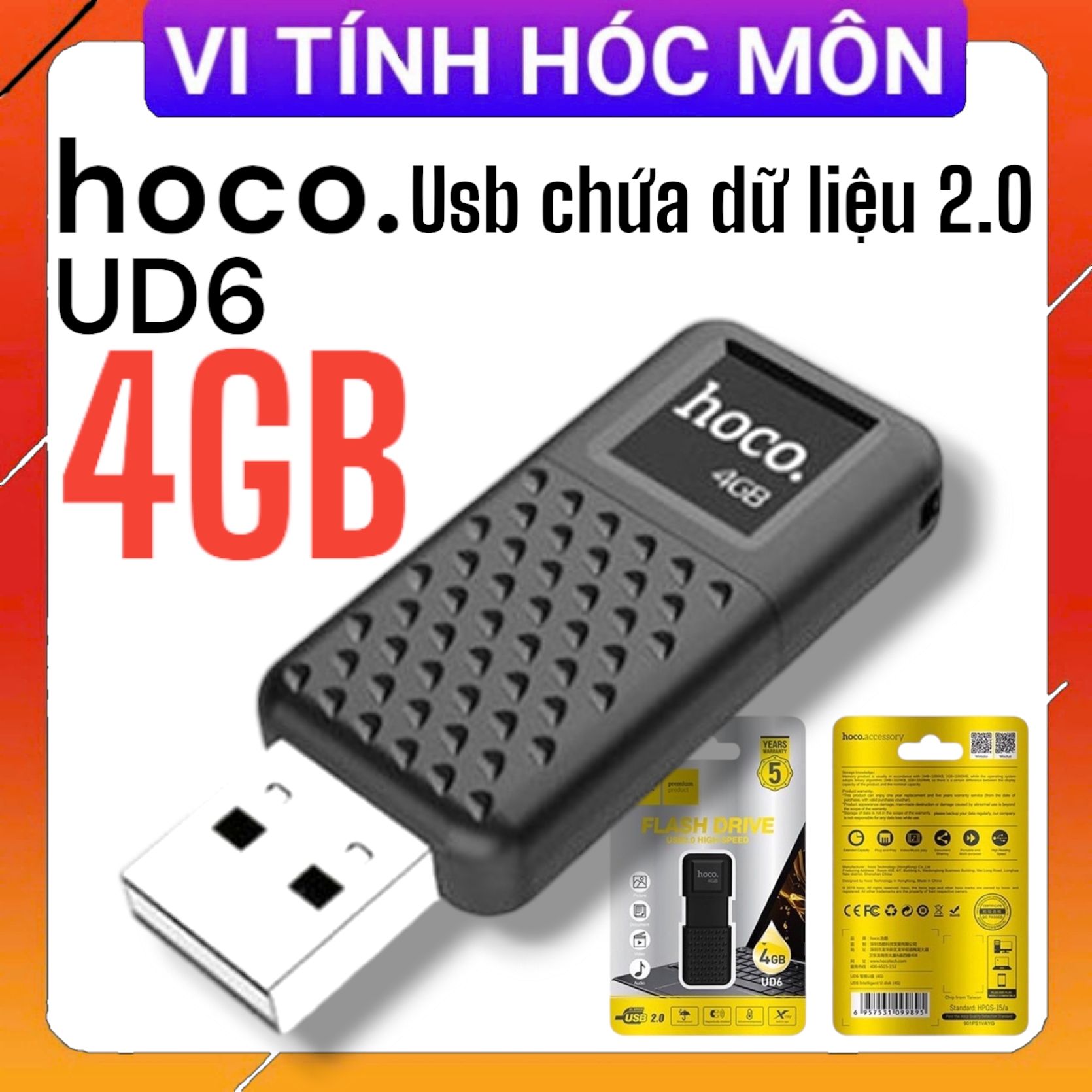 USB 4GB HOCO UD6 Chính hãng Hóc Môn