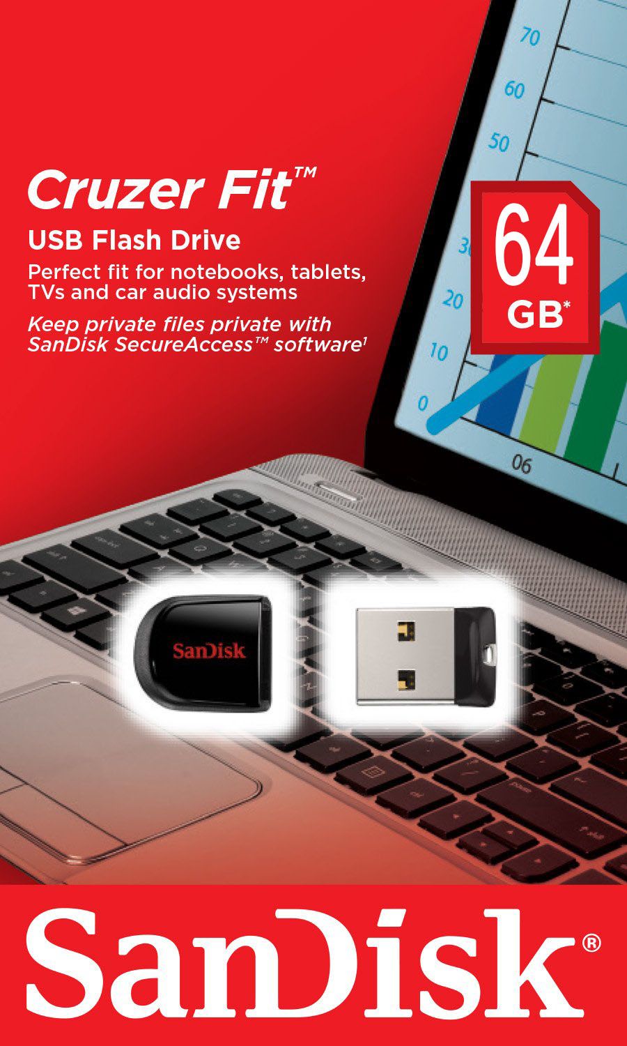 Usb Sandisk 64GB SDCZ33 mini 2.0