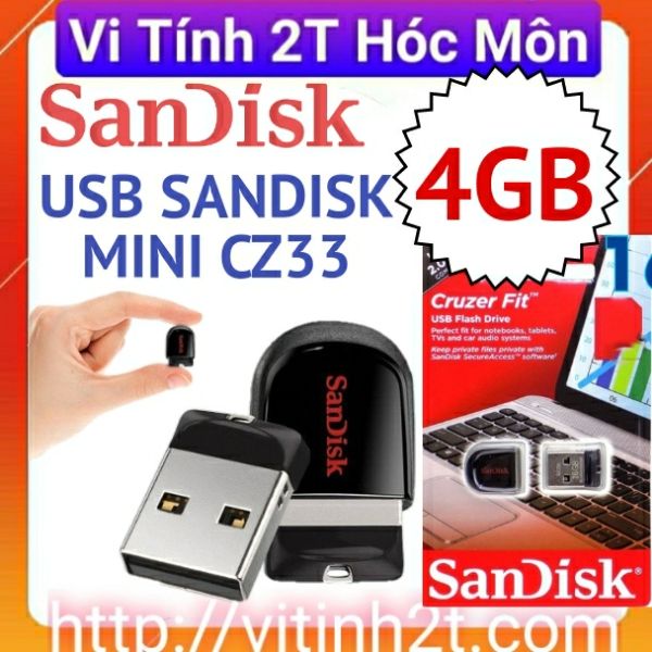 Hết hàng xxx USB Sandisk MINI CZ33 4GB