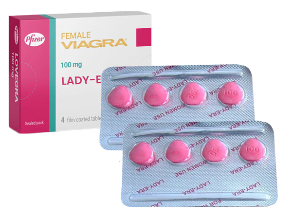 Viên uống hỗ trợ tăng hưng phấn cho nữ Lady Era Thuốc tăng cường sinh lý nữ giới Female Viagra Lady - Era 100mg hộp 4 viên